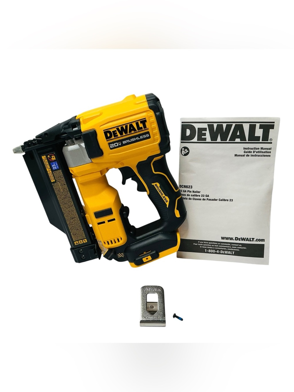 DEWALT DCN623B ATOMIC COMPACT  20V MAX  23GA PIN NAILER (Tool Only)